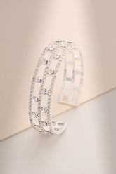 Silbernes Armband mit Diamanten